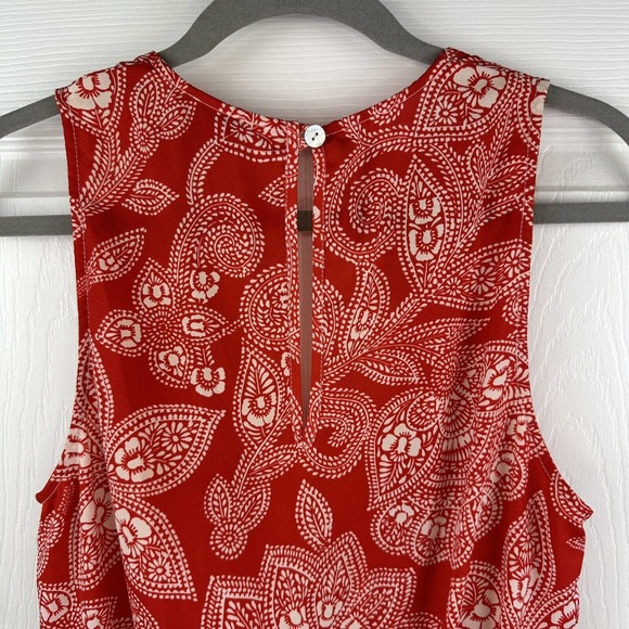 EUC Show Me Your Mumu Womens Sz M Red White Floral Sleeveless One Piece Romper - Picture 8 of 12